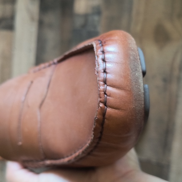 Vince Camuto Esmail Driving Loafer Cognac Sz 12 Men - Picture 11 of 17